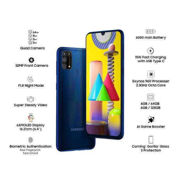 Samsung Galaxy M31 Ocean Blue 128 GB - Imagen 4