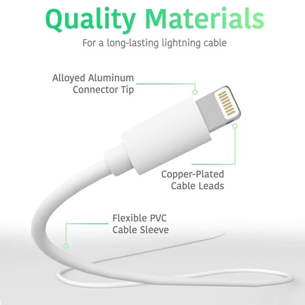 TalkWorks iPhone Charger Lightning Cable 10ft Long - Imagen 4